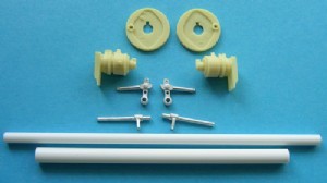 KFS 1/24 拖車用 無動力 車軸組 (TQ64)